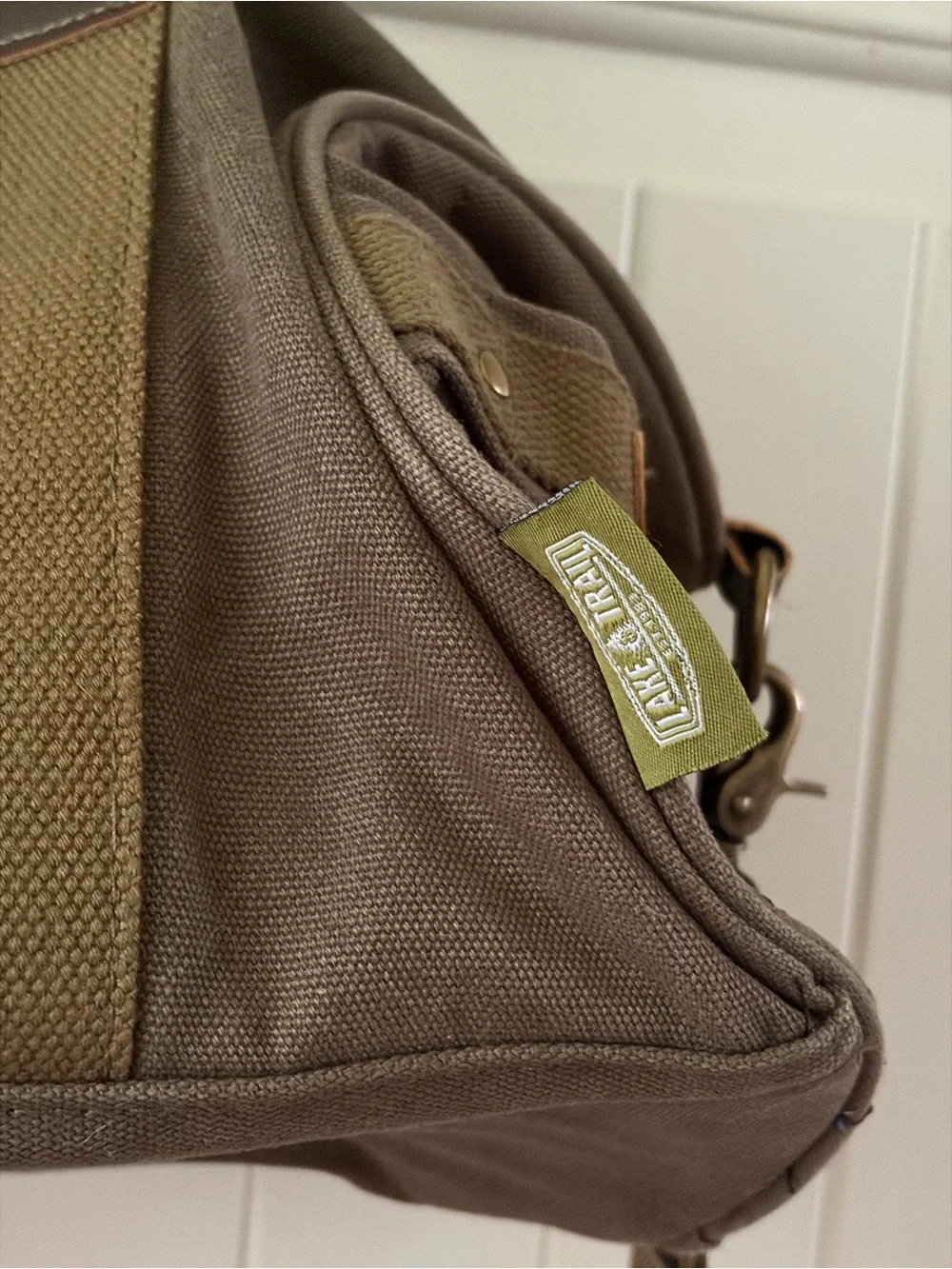 Lake & Trail Heavy Duty Canvas Duffel Bag - Olive Drab Green Weekender